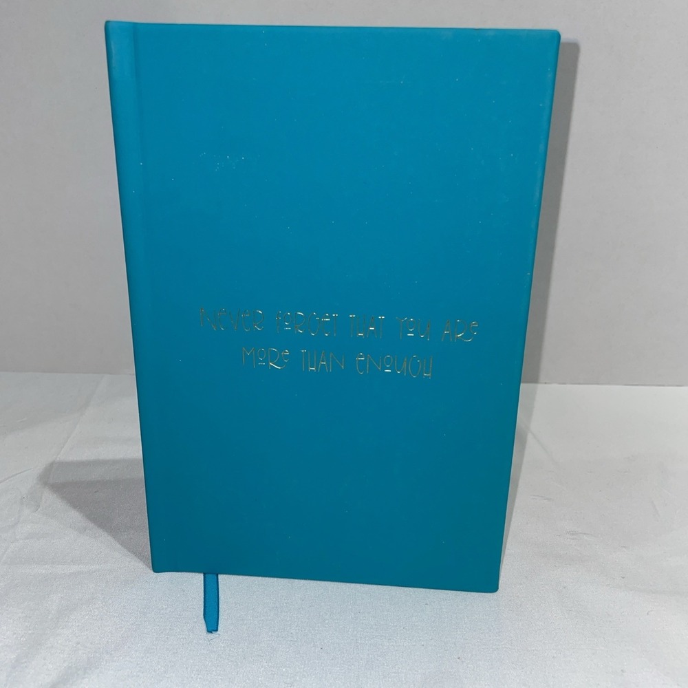 Teal Blue Inspirational Journal Never Forget That You Are More Than Enough Lined